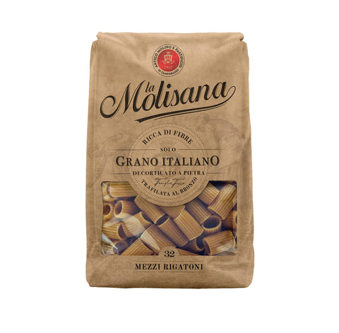 La Molisana No.32 Mezzi Rigatoni Integrali Pâtes De Blé Entier 500 G