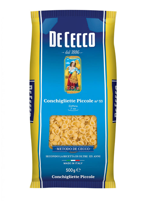 Lot De 10 Pâtes Italiennes Cecco Conchigliette Piccole No. 53 500 G