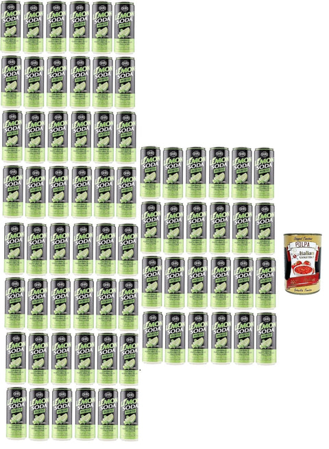 Lemonsoda Mojito De Crodo, Jus De Citron Vert Du Sud De L'italie, Rafraîchissant Et Fruité, Peut 72x 330 Ml + Italian Gourmet Polpa 400g