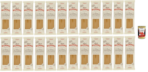 Rummo Spaghetti Grossi N° 5, Durum Pâtes Sémoraires, Italiennes Pasta Italian Noodles 24x 500 G Pack + Italian Gourmet Polpa Di Pomodoro 400 G