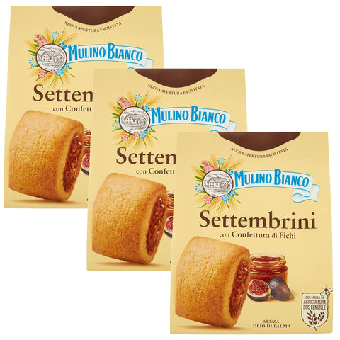 Mulino Bianco Settembrini -Sablés Italiens À La Confiture De Figues 300g (Settembrini, X3)