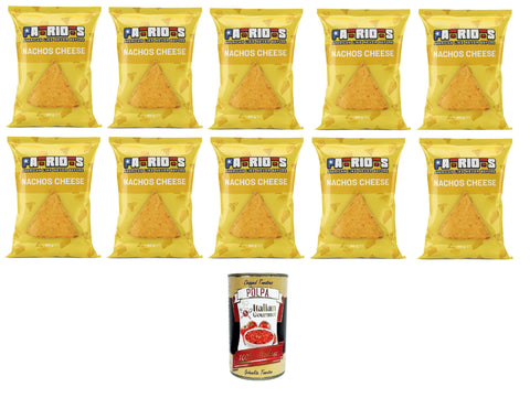 Patriots Nachos Cheese, Fromage Nachos, 10 X 60 G, Avec Polpa Italian Gourmet 400 G