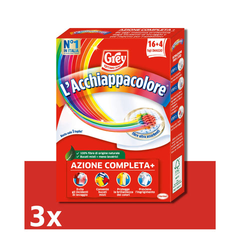 Grey – Acchiappacolore – 3 Boîtes De 20 Feuillets [60 Feuillets]