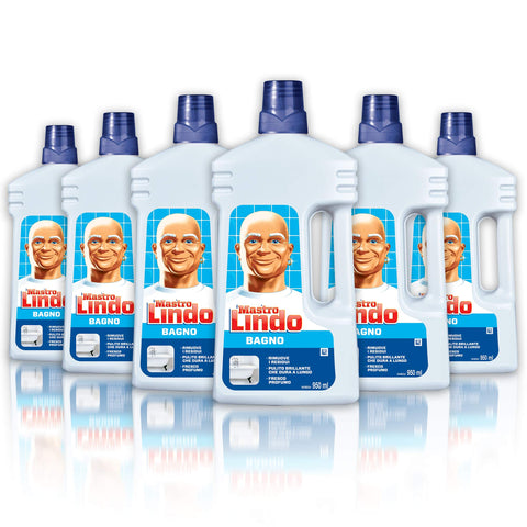 Mastro Lindo Lessive Pour Salle De Bain, Surfaces Délicates, Maxi Format 6 Pièces De 950 Ml, 5,7 L