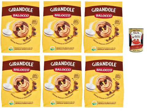 Balocco Girandole Biscotti Con Cioccolato E Panna, Biscuits Avec Du Chocolat Et De La Crème, 6x 700g Biscuits Cookies