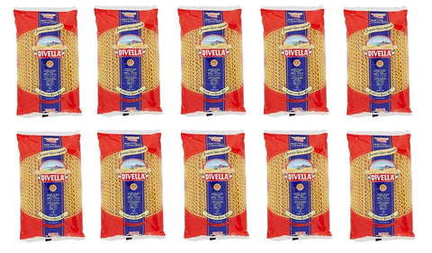 Lot De 10 Pâtes Divella 100 % Italiennes N° 83 Fusilli Col Buco 500 G
