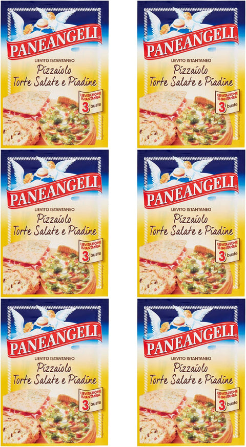 Paneangeli Lievito Pizzaiolo Lot De 6 Levures Instantanées 100 % Italiennes (3 X 15 G)