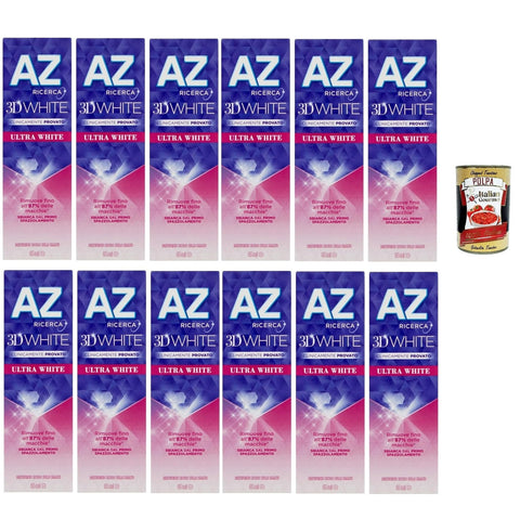 Dentifricio Az Ultra White Dentifrice Blanchissant 12 X 65 Ml + Italian Gourmet Polpa 400 G