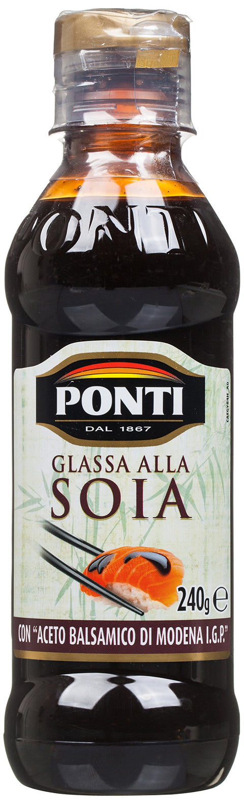 Ponti 3x Glasse À La Soie Soya Based Condiment Sauce 240 Ml