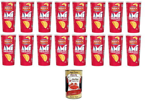Amica Chips Ami' Crunchy Original 16 X 100 G + Italian Gourmet Polpa 400 G