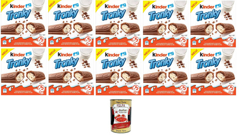 Ferrero Tronky Gaufre De Cacao Pour Enfant, Garnissage Crémeux Avec Morceaux De Biscuits, 10 X 90 G + Italian Gourmet Polpa 400 G