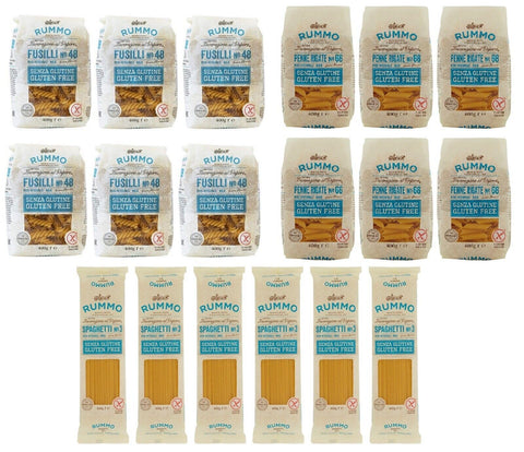 Lot De 18 Paquets De Test Rummo Pasta, Spaghetti, Sans Gluten, Senza, Glutine, 400 G