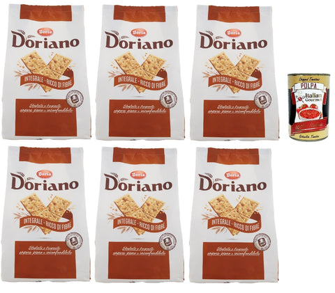 Doria Doriano Crackers Integrali Biscuits Salés 6 X 700 G + Italian Gourmet Polpa 400 G