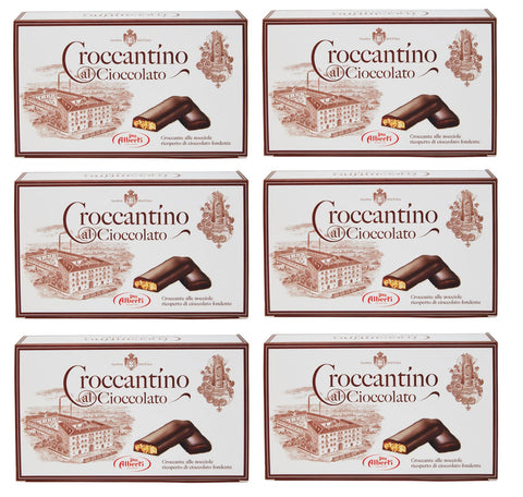 Alberti Strega Croccantino Al Cioccolato Croccante Alle Nocciole Ricoperto Di Cioccolato Fondente Croustillant Aux Noisettes Recouvertes De Chocolat Noir 300 G Sans Gluten