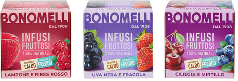 Testpkaet Bonomelli Infusi Fruttosi Infusion Lot De 3 Paquets De 10 Filtres 100 % Ingrédients Naturels