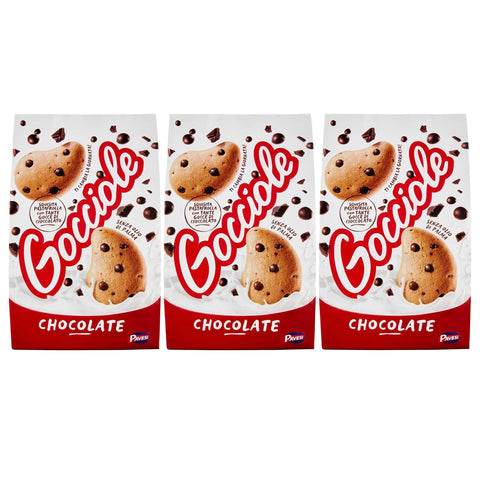 Pavesi Gocciole Chocolate - Biscuits Aux Morceaux De Chocolat 500g (Gocciole, X3)