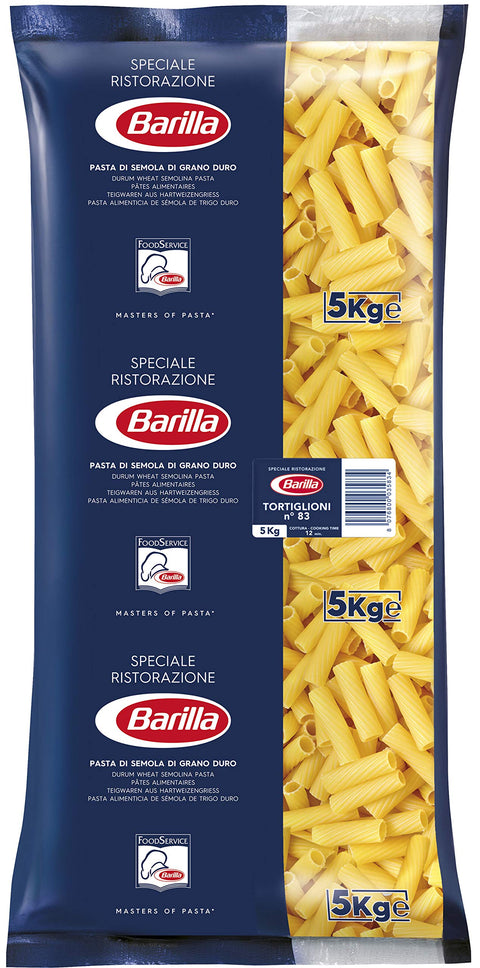 Barilla Pâtes Alimentaires 5 Kg Tortiglioni N °83 5kg