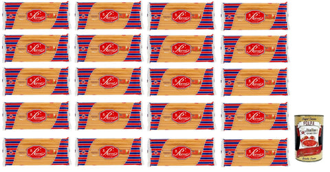 Russo Mezzanelli N°79 Lot De 20 Pâtes À Semoule De Blé Dur, 100 % Blé Italien, Paquet De 500 G + Boîte De 400 G