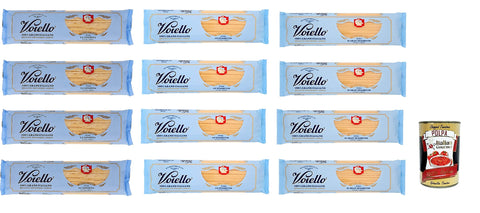 Voiello Pasta Spaghetto Linguine Gran Lot De 12 Pâtes Spaghetto 100 % Italiennes 500 G + Polpa 400 G