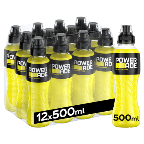 12 Boissons Énergisantes Powerade Limone Bevanda Energetica Citron 50 Cl