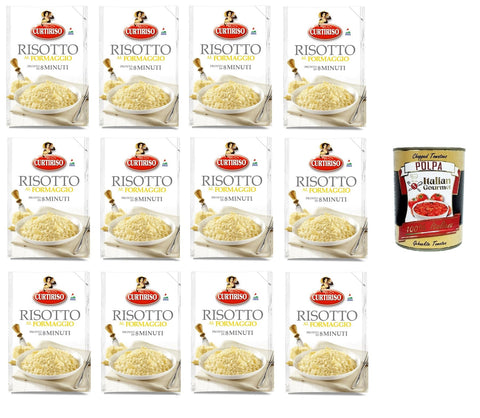 Curtiriso Risotto Alla Parmigiana Formaggio Pronto En 8 Minutes Parmigiana Risotto Au Fromage Est Prêt En 8 Minutes 12 X 175 G + Italian Gourmet Polpa 400 G