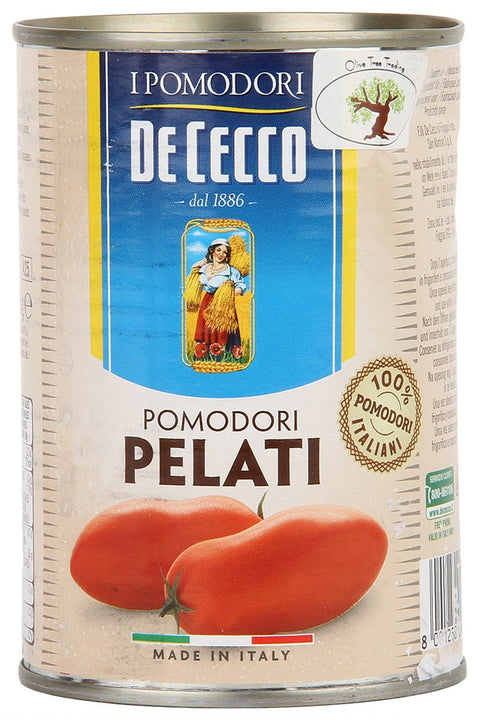 Tomates Longues Pelées De Cecco - Boîte De 400g