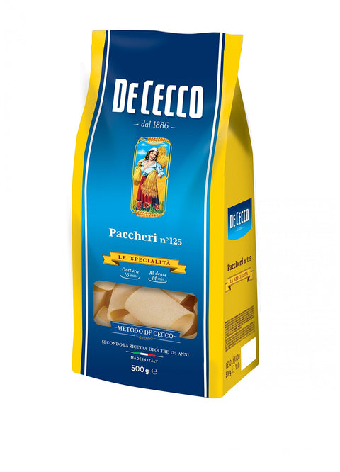 De Cecco 5 X Paccheri No. 125 Italian Pâte 500 G