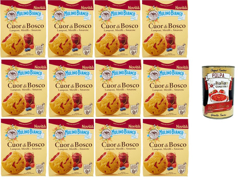 Biscotti Cuor Di Bosco Mulino Bianco Biscotti Cuor Di Bosco 12 X 300 G + Italian Gourmet Polpa 400 G