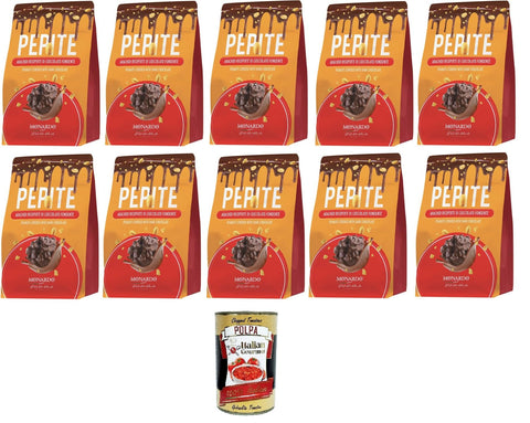 Monardo Pepite, Arachidi Ricoperte Di Cioccolato Fondente, Cacahuètes Recouvertes De Chocolat Noir, 10 X 150 G + Italian Gourmet Polpa 400 G