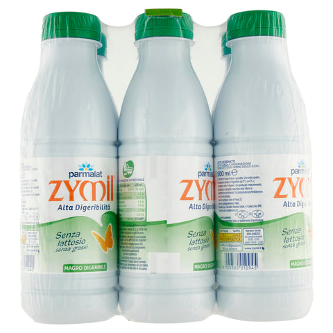 Zymil Latte Speciale, In Valigetta Da 6 Bottiglie, Scremato, Senza Lattosio