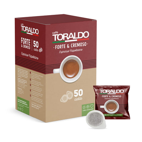 Caffè Toraldo - Miscela Forte & Cremoso - Box 50 Dosettes Ese44 7.2g