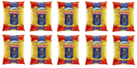 Lot De 10 Boîtes De Pâtes Divella 100 % Italien N° 52 Lumachine 500 G