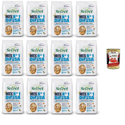 Select Mix N.1 Difesa Source Pour Cuivre Et Fer 12 X 300 G + Italian Gourmet Polpa 400 G