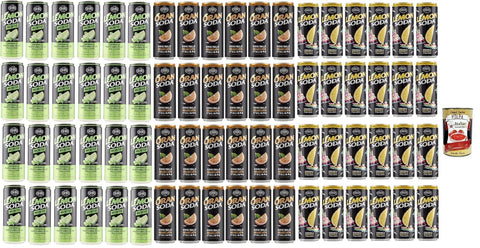 Lemonsoda, Oransoda, Mojito Soda, Au Soda Au Citron Oransoda, À 100% Boisson Italienne, Paquet De Test, Boisson Gazeuse Rafraîchissante, 72x 33cl + Italien Gourmet Polpa 400g