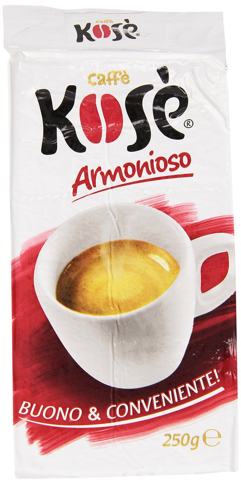Kosè - Caffè Armonioso, Miscela Di Caffè Torrefatto E Macinato - 10 Pezzi Da 250 G [2500 G]