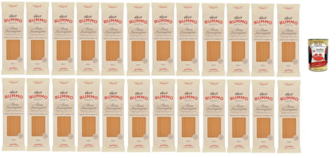 Rummo Spaghetti Alla Chitarra N° 104, Durum Pâtes Sémoraires, Italiennes Pasta Italian Noodles 24x 500 G Pack + Italian Gourmet Polpa Di Pomodoro 400 G