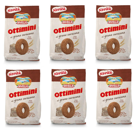 Divella Ottimini Al Grano Saraceno Lot De 6 Moules À Biscuits 300 G