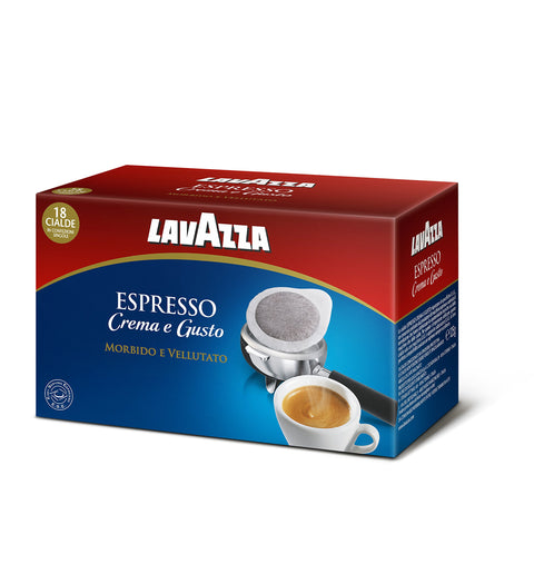 Lavazza - Expresso Crema Et Gusto, Torréfaction Sombre - 6 Paquets De 18 Dosettes [108 Dosettes] ...