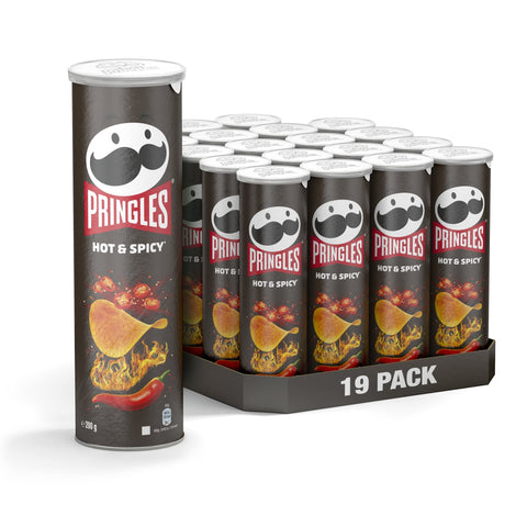 Pringles Hot & Spicy - Lot De 19 Puces Tranchantes - 19 X 165 G