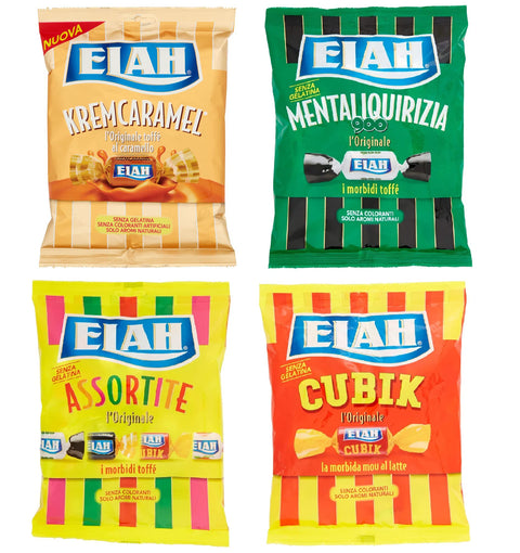 Paquet De Test Elah Caramelle Toffè Kremcaramel - Différentes Taffes Caramel - 4 X 150 G