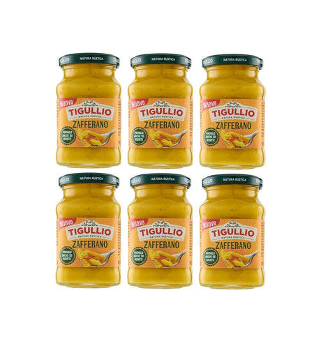 Tigullio Pesto Zafferano 6x190g –  Sauce crémeuse au safran sans gluten : une saveur italienne authentique pour les pâtes et bien plus encore.