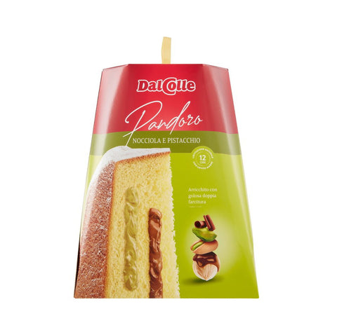 4x Dal Colle Pandoro Nocciola e Pistacchio Pandoro noisettes et pistaches 750gr