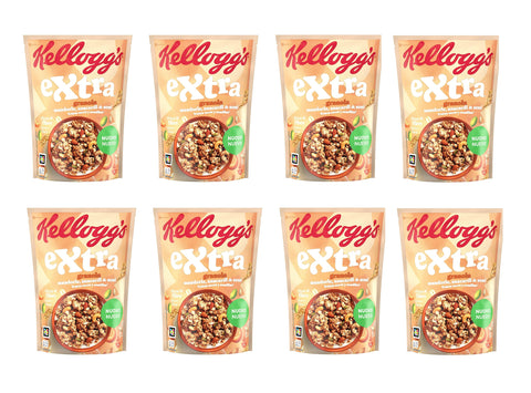8x Kellogg's Extra Granola aux amandes, noix de cajou et graines, 375 g