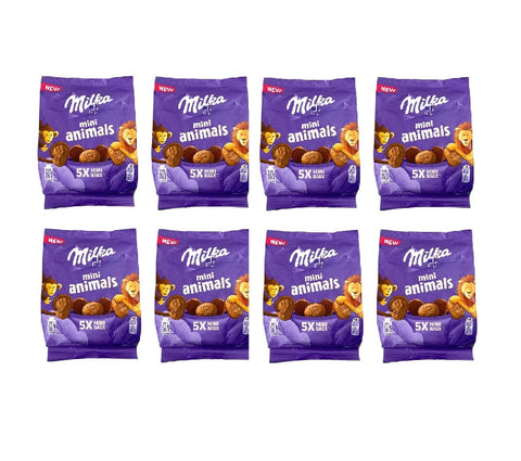 8x Milka Mini Animals Mini biscuits en forme d'animaux