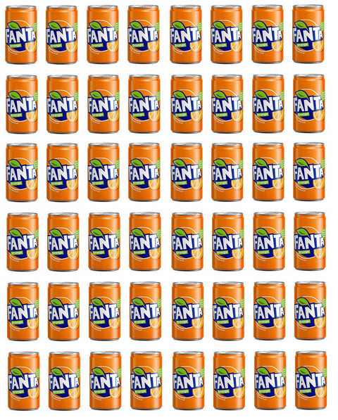 Fanta Lot De 48 Mini Boîtes De Limonad Orange 150 Ml 100 % Orange
