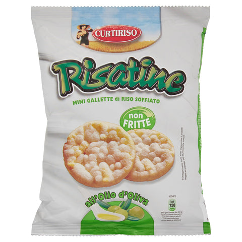 Curtiriso Risatine Snacks De Riz Et De Maïs À L'huile D'olive Snack Salé 30 G