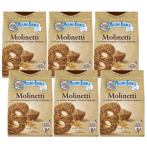 Mulino Bianco Molinetti - Biscuits Italiens Complets 800g (Molinetti, X6)