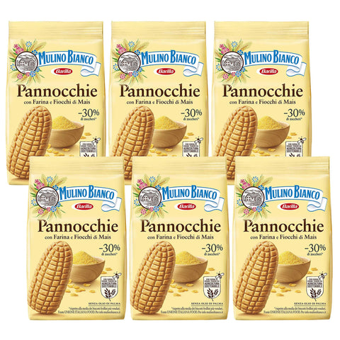 Mulino Bianco Pannocchie - Gâteaux De Maïs Croustillants 350g (Pannocchie, X6)