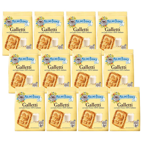 Mulino Bianco Galletti - Biscuits Sablés Au Sucre 350g (Galletti, X12)