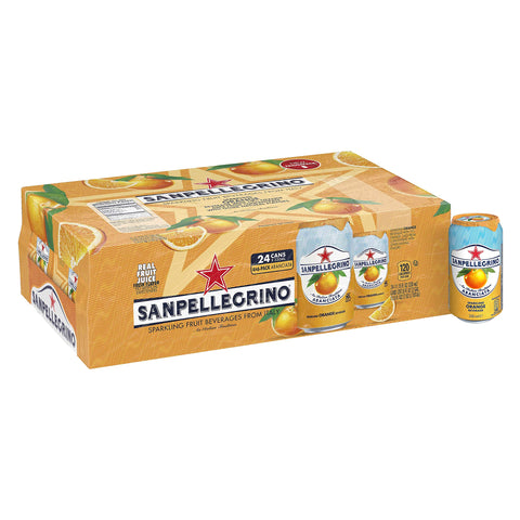 San Pellegrino Sparkling Fruit Beverages, Aranciata/Orange 11.15-Ounce Cans (Total Of 24) By San Pellegrino